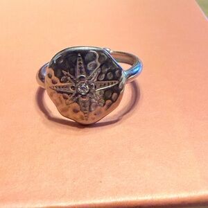 KC CHIC Crystal Burst Adjustable a Ring - Stainless Steel